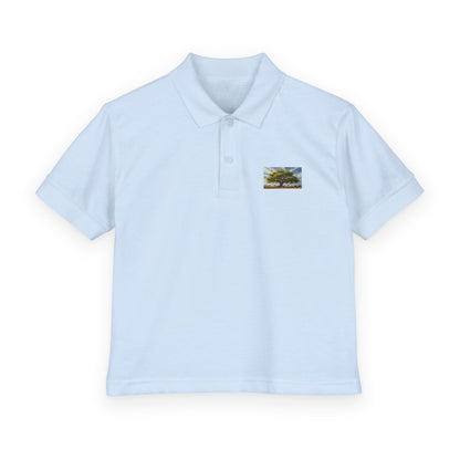 Youth Lone Tree Polo  Pray Teach Brew "Teach the Season" Back-to-School