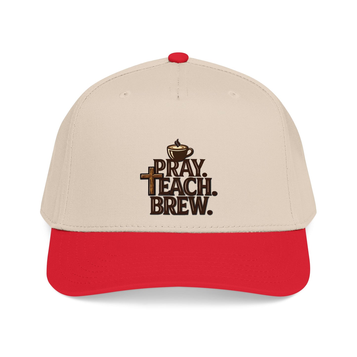 Pray. Teach. Brew. Mid Profile Baseball Cap