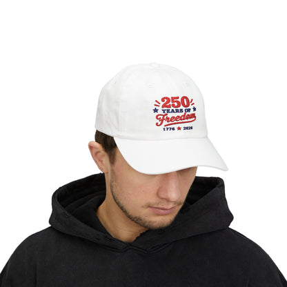 250 Years of Freedom Embroidery Classic Dad Cap