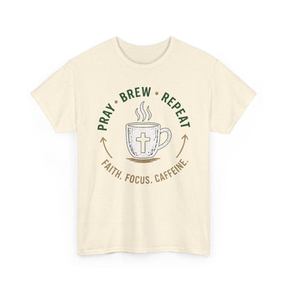 Pray Brew Repeat Heavy Cotton Tee