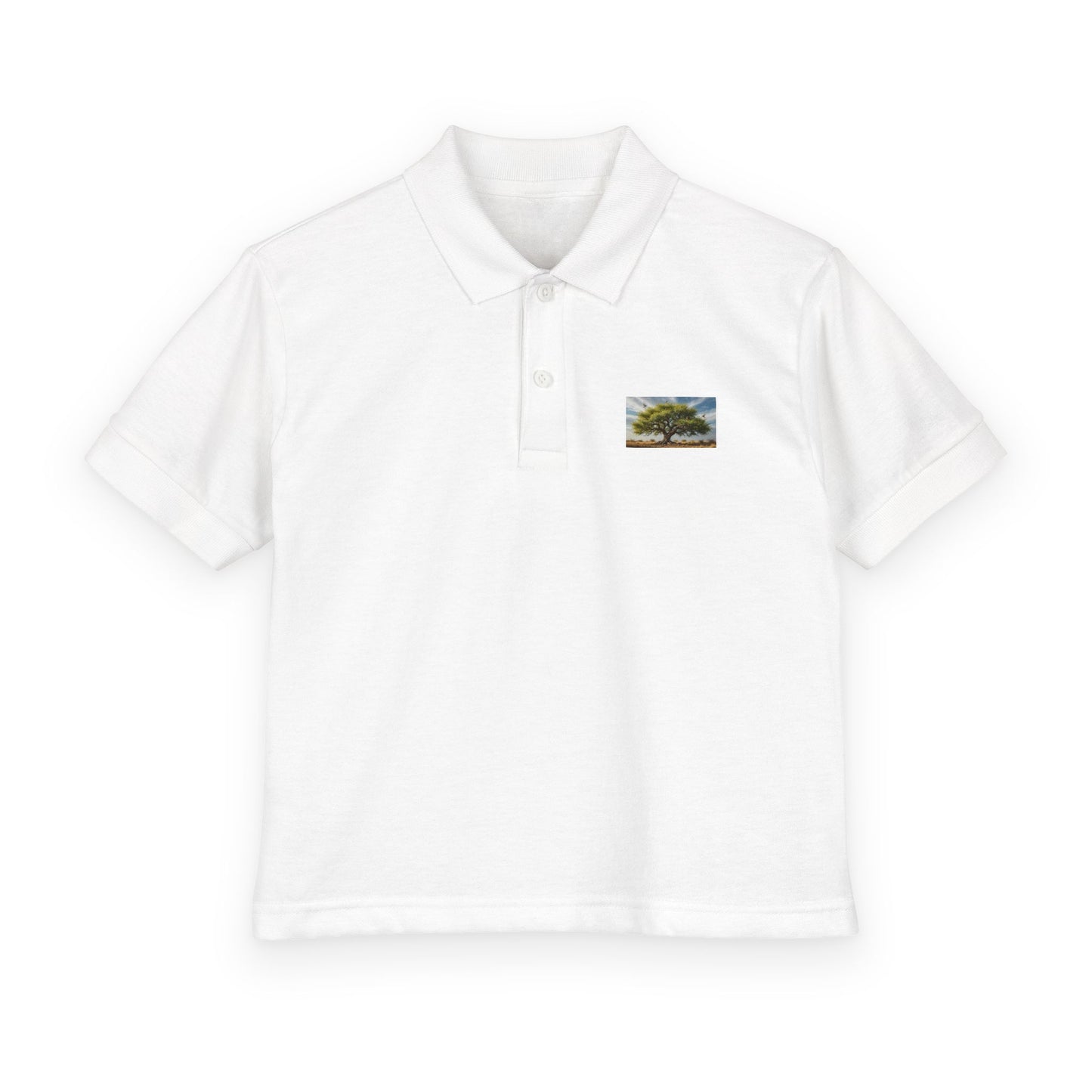 Youth Lone Tree Polo  Pray Teach Brew "Teach the Season" Back-to-School