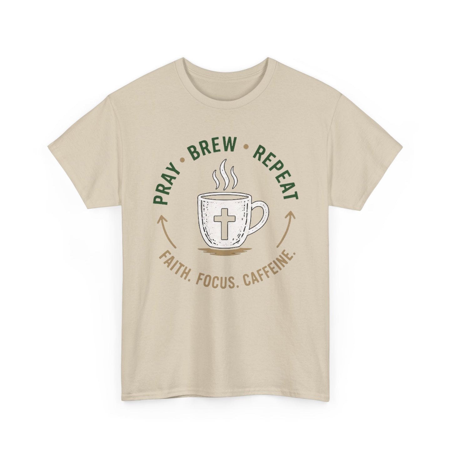 Pray Brew Repeat Heavy Cotton Tee