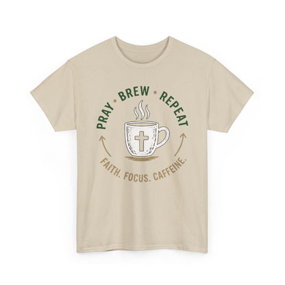 Pray Brew Repeat Heavy Cotton Tee