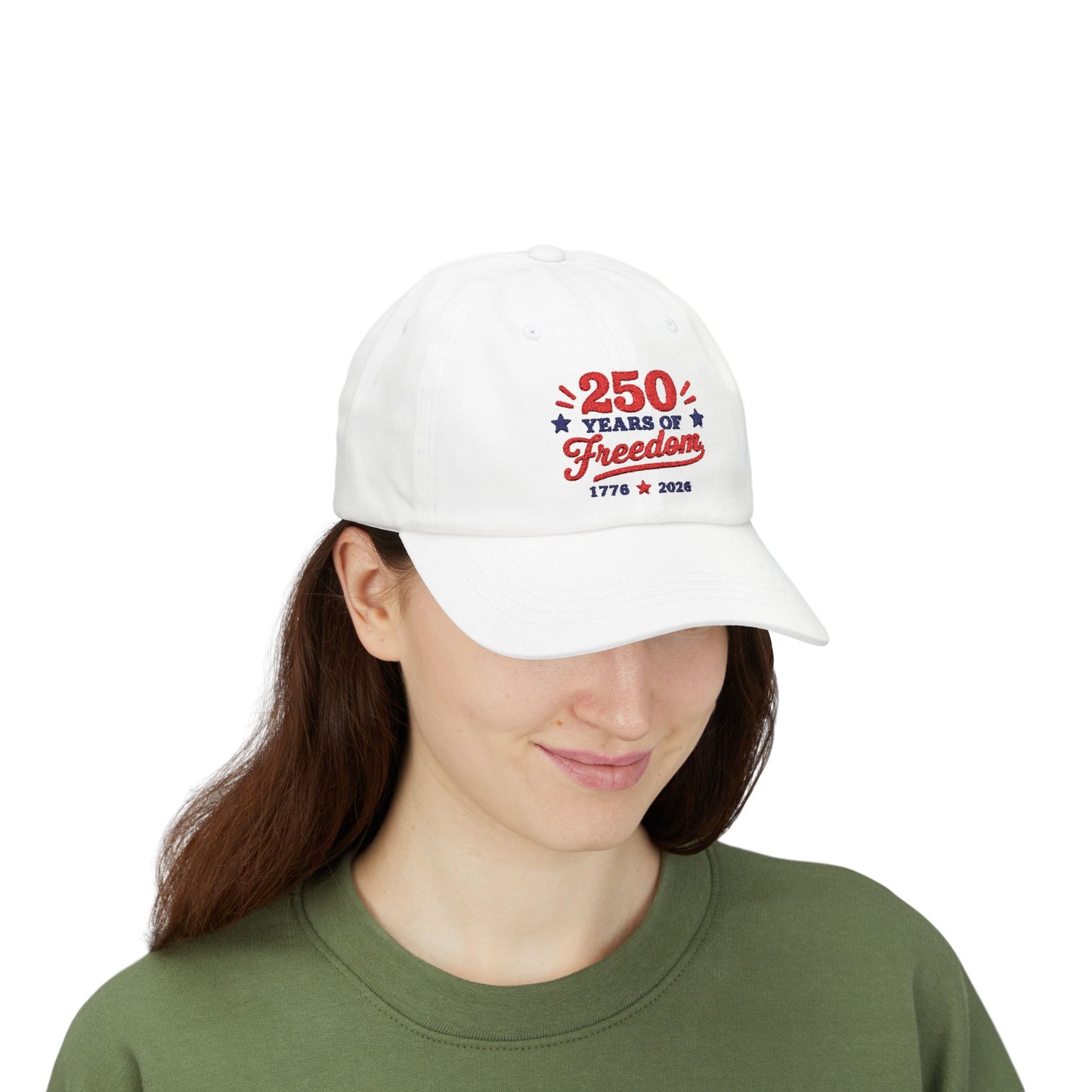250 Years of Freedom Embroidery Classic Dad Cap