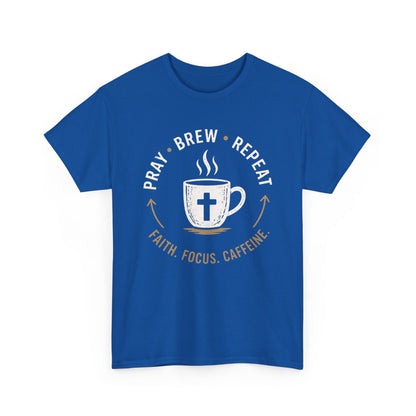 Pray Brew Repeat Heavy Cotton Tee