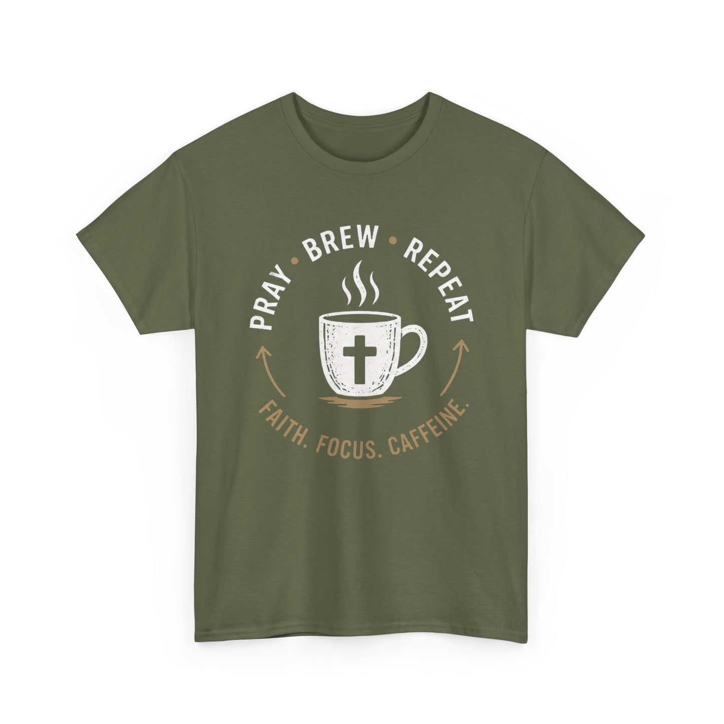 Pray Brew Repeat Heavy Cotton Tee