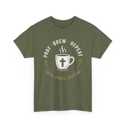 Pray Brew Repeat Heavy Cotton Tee