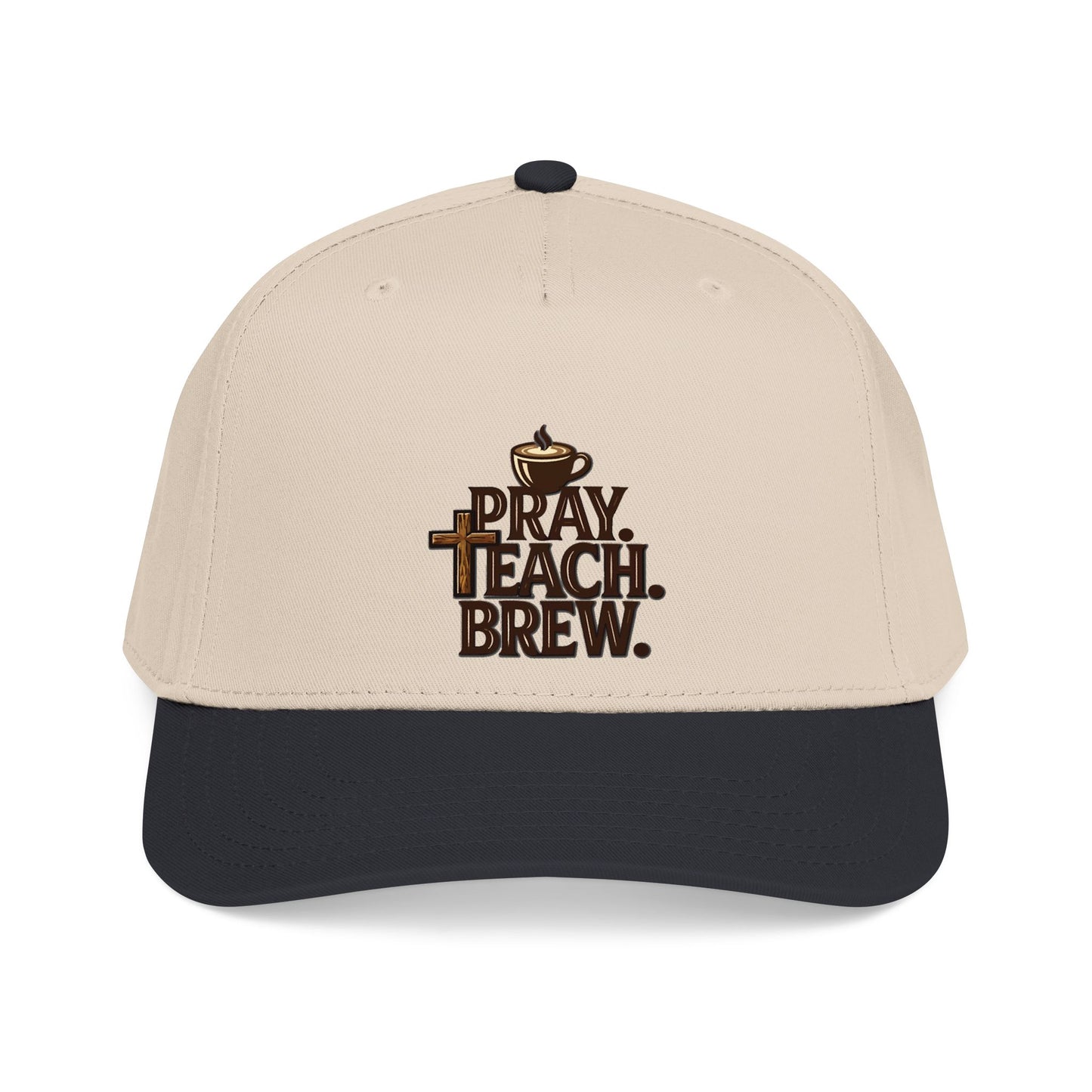 Pray. Teach. Brew. Mid Profile Baseball Cap