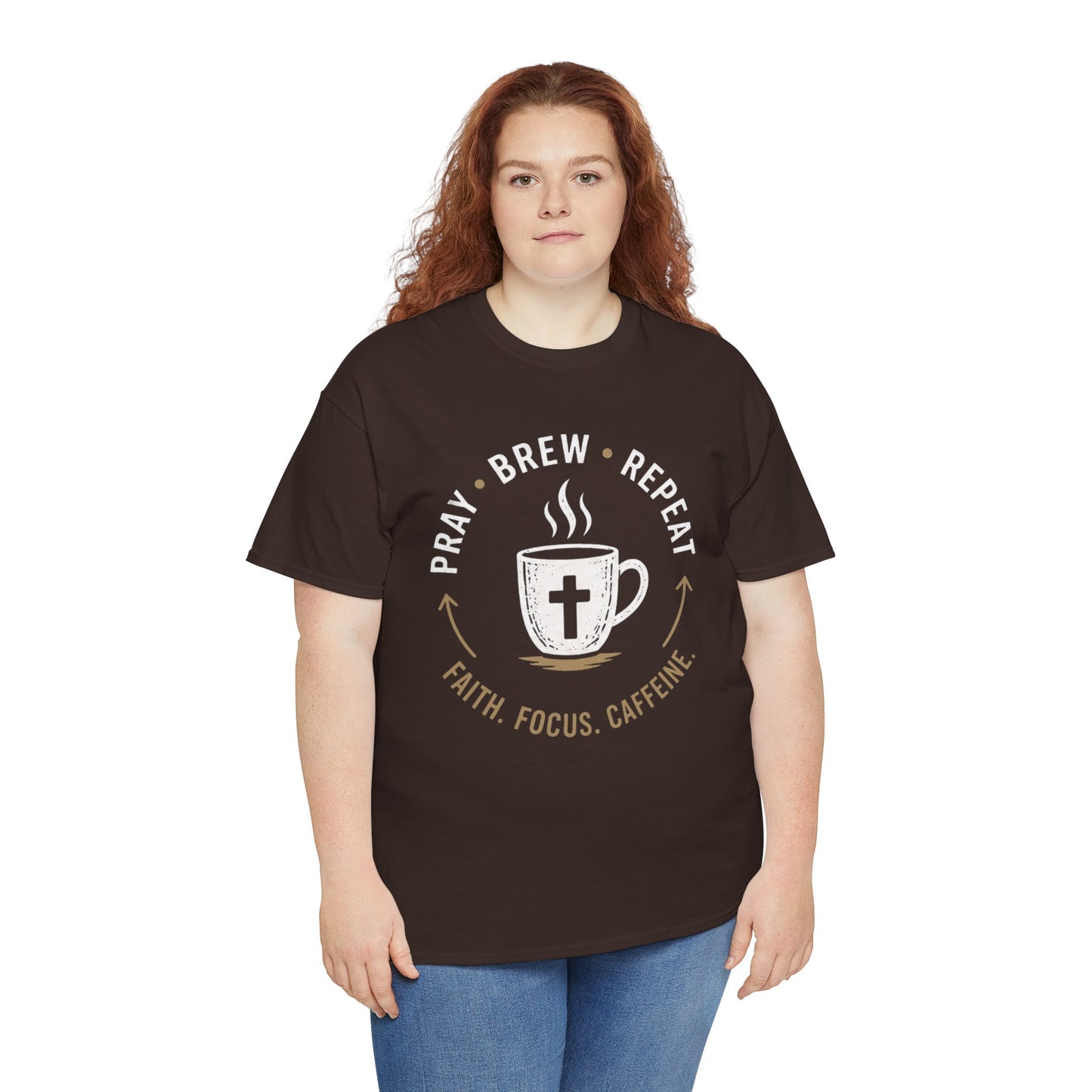 Pray Brew Repeat Heavy Cotton Tee