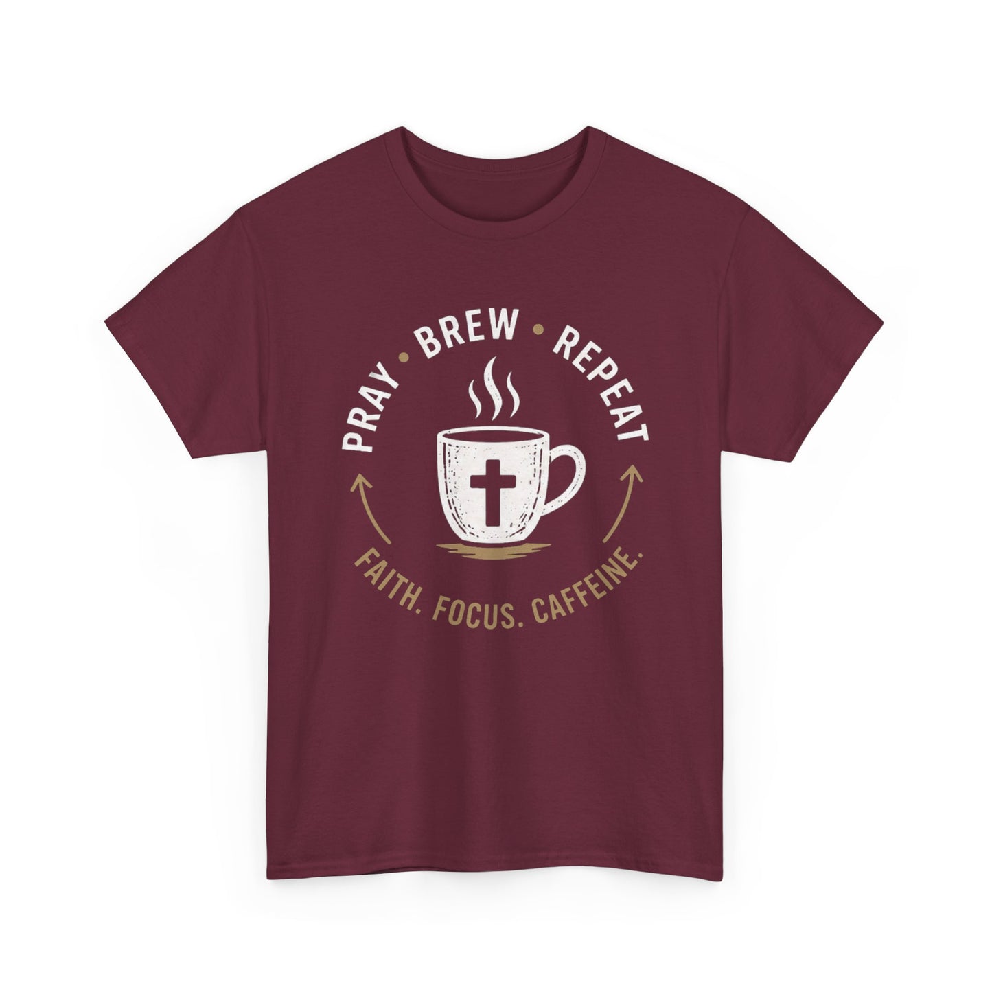 Pray Brew Repeat Heavy Cotton Tee