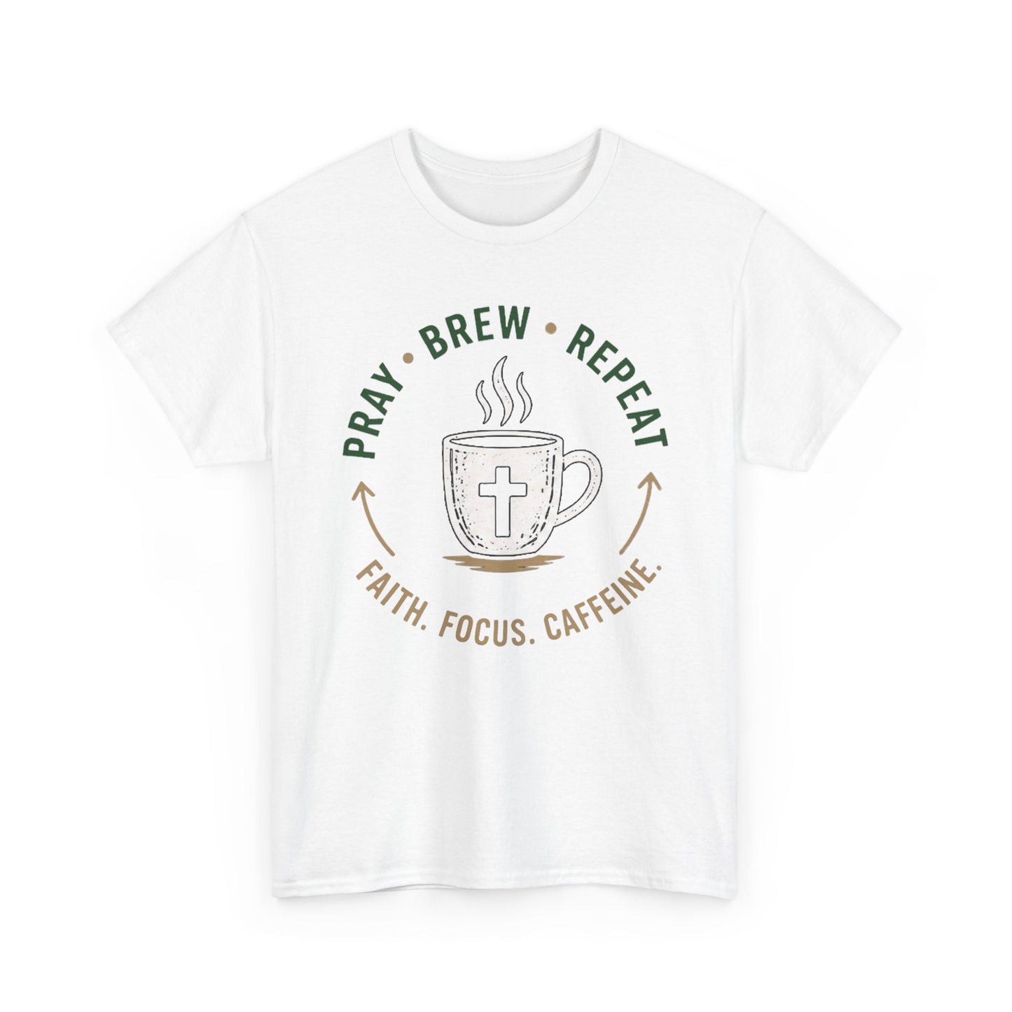 Pray Brew Repeat Heavy Cotton Tee