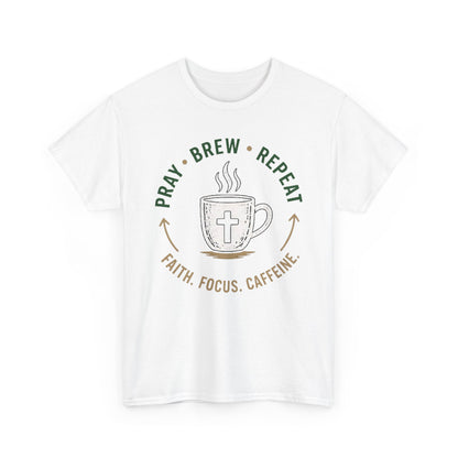 Pray Brew Repeat Heavy Cotton Tee