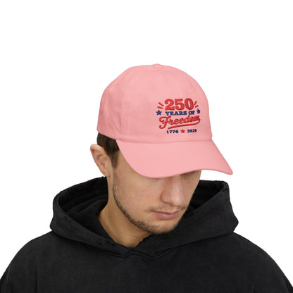 250 Years of Freedom Embroidery Classic Dad Cap