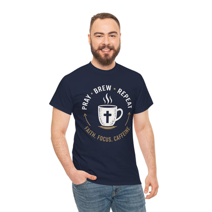 Pray Brew Repeat Heavy Cotton Tee