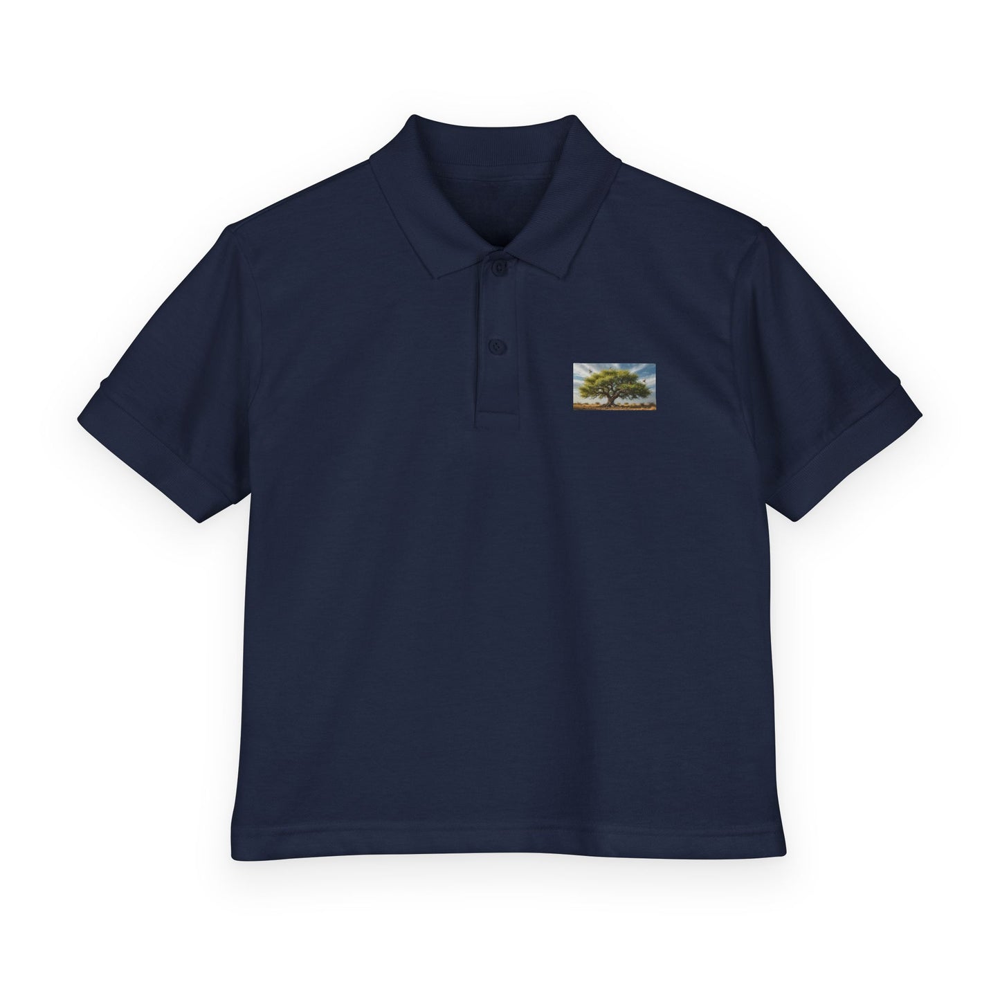 Youth Lone Tree Polo  Pray Teach Brew "Teach the Season" Back-to-School