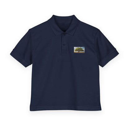 Youth Lone Tree Polo  Pray Teach Brew "Teach the Season" Back-to-School