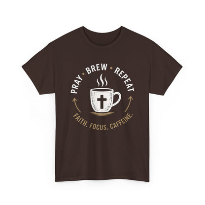 Pray Brew Repeat Heavy Cotton Tee