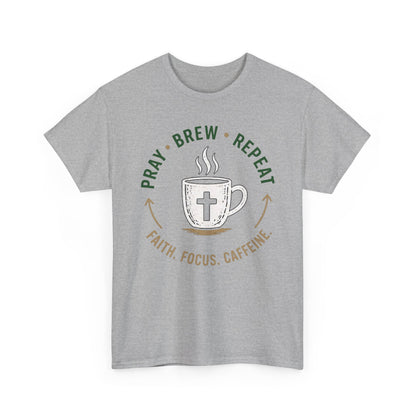 Pray Brew Repeat Heavy Cotton Tee